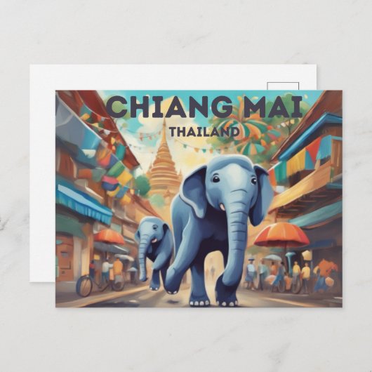 Chiang Mai Postcard Postkarte (Vorne/Hinten)