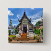 Chiang Mai temple Foto Button (Vorderseite)
