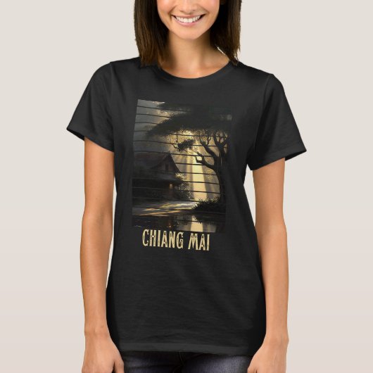 Chiang Mai Thailand Backpackand und Digital Nomad T-Shirt (Vorderseite)