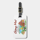 Chiang Mai, Thailand Gepäckanhänger (Vorderseite vertikal)