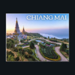 Chiang Mai, Thailand Postcard Postkarte<br><div class="desc">Diese Chiang Mai Postkarte bietet Thailands Doi Inthanon Nationalpark. Doi Inthanon ist der höchste Berg Thailands. Der Aussichtspunkt bietet einen spektakulären Blick auf die Provinz Chiang Mai.</div>