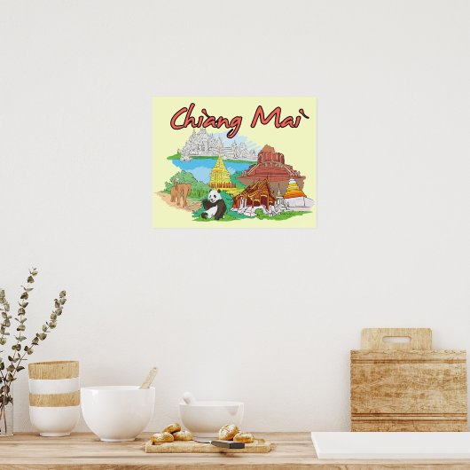 Chiang Mai, Thailand Poster (Küche)