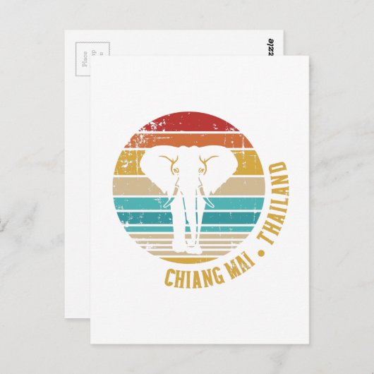 Chiang Mai Thailand Postkarte (Vorne/Hinten)