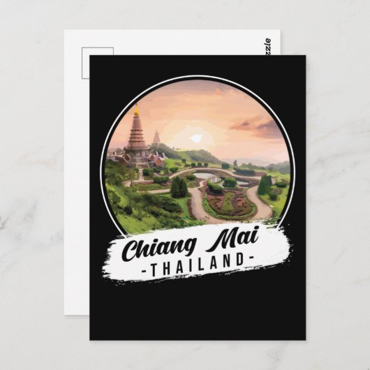 Chiang Mai Thailand Souvenir Postkarte (Vorne/Hinten)