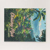 Chiang Mai Thailand Tempel Asien Gebirge Vintag Puzzle (Horizontal)