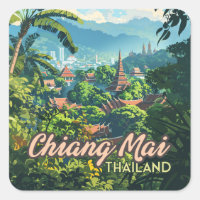 Chiang Mai Thailand Tempel Asien Gebirge Vintag