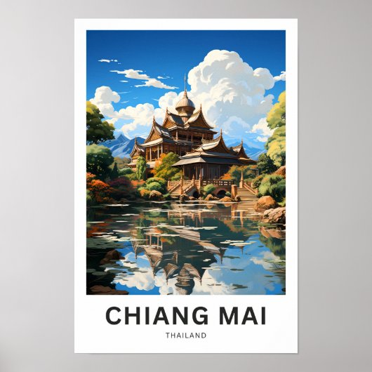 Chiang Mai Thailand Travel Print Poster (Vorne)