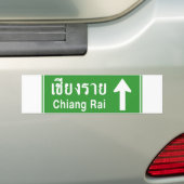 Chiang Rai Ahead ⚠ Thai Highway Traffic ⚠ Autoaufkleber (Auf Auto)
