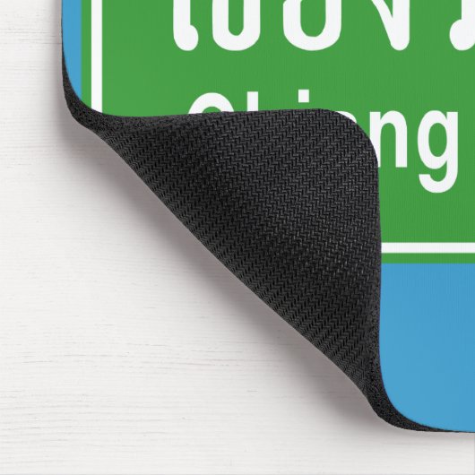 Chiang Rai Ahead ⚠ Thai Highway Traffic ⚠ Mousepad (Ecke)