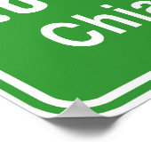 Chiang Rai Ahead ⚠ Thai Highway Traffic ⚠ Poster (Ecke)