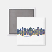 Chiang Rai Skyline Magnet (Vorderseite/Rückseite)