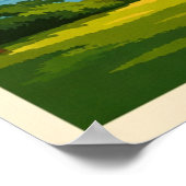 Chiang Rai Thailand - Vintage Travel Poster (Ecke)