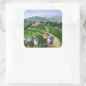 Chianti Classico Villa Trasqua Quadratischer Aufkleber (Tasche)