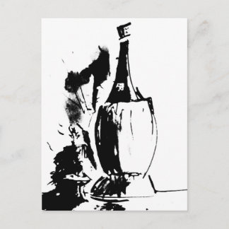 Chianti Watercolour Postcard Postkarte