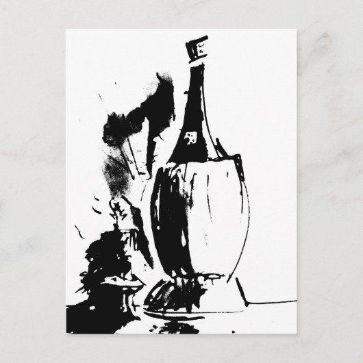 Chianti Watercolour Postcard Postkarte (Vorderseite)