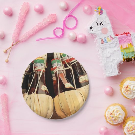 Chianti Weinpapier Teller (Party)