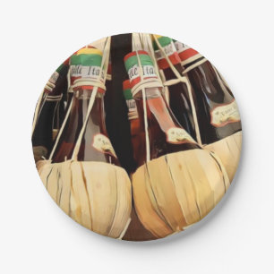 Chianti Weinpapier Teller