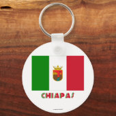 Chiapas-Flagge Schlüsselanhänger (Vorderseite)