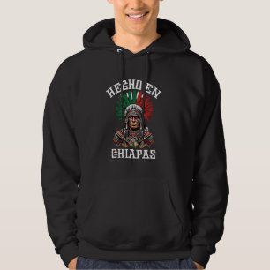 Chiapas Hecho en Chiapas Aztec Warrior Mexiko Hoodie