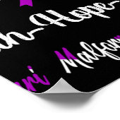 Chiari Malformation Awareness Heartbeat Christlich Poster (Ecke)