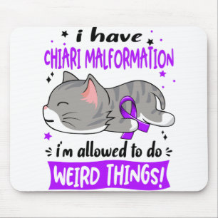 Chiari Malformation Awareness Monte Ribbon Geschen Mousepad