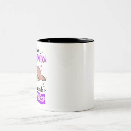 Chiari Malformation Awareness Monte Ribbon Geschen Zweifarbige Tasse (Mittel)