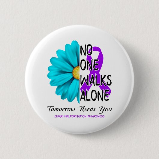 Chiari Malformation Awareness Month Ribbon Ohrts Button (Vorderseite)