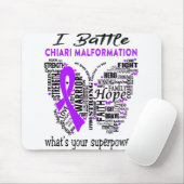 Chiari Malformation Awareness Month Ribbon Ohrts Mousepad (Mit Mouse)