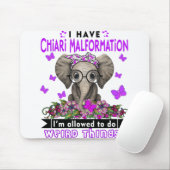Chiari Malformation Awareness Month Ribbon Ohrts Mousepad (Mit Mouse)