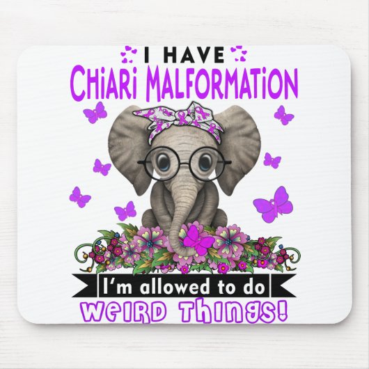 Chiari Malformation Awareness Month Ribbon Ohrts Mousepad (Vorne)