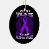 Chiari Malformation Awareness Oncle Support Keramik Ornament (Rechts)
