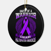 Chiari Malformation Awareness Oncle Support Keramik Ornament (Links)