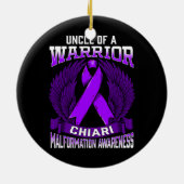 Chiari Malformation Awareness Oncle Support Keramik Ornament (Hinten)