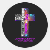 Chiari Malformation Awareness Shirt - Christmas Gi Runder Aufkleber (Vorderseite)