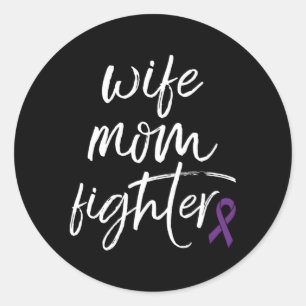 Chiari Malformation Bewusstsein Ribbon Mama Fighte Runder Aufkleber