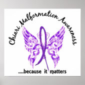 Chiari Malformation Butterfly 6,1 Poster (Vorne)