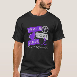 Chiari Malformation Liebe Kur Bewusstsein T-Shirt