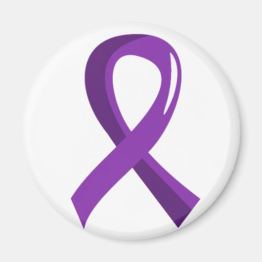 Chiari Malformation Lila Ribbon 3 Magnet (Vorne)
