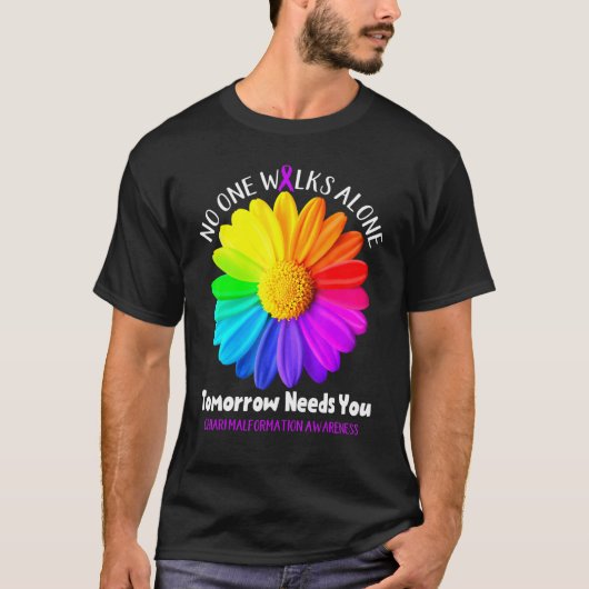 Chiari Malformation Niemand geht alleine morgen ne T-Shirt (Vorderseite)
