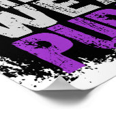 Chiari Malformation Real Men Wear Lila Poster (Ecke)