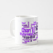 Chiari Missbildungs-Wort-Tasse Kaffeetasse (Vorderseite Links)