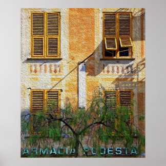 Chiavari Windows "Oil Painting" Poster
