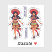 CHIBCHAN CLUB AUFKLEBER (Blatt)