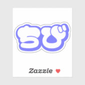 Chibi ち び japanischen Nihongo Hiragana Script Aufkleber (Blatt)