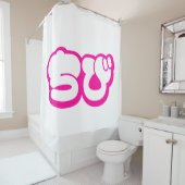 Chibi ち び japanischen Nihongo Hiragana Script Duschvorhang (Beispiel)