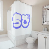 Chibi ち び japanischen Nihongo Hiragana Script Duschvorhang (Beispiel)