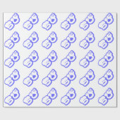 Chibi ち び japanischen Nihongo Hiragana Script Geschenkpapier (Flach)