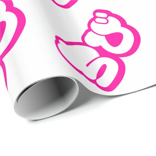 Chibi ち び japanischen Nihongo Hiragana Script Geschenkpapier (Rolleneckpunkt)