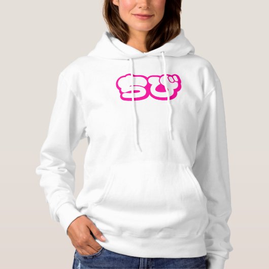 Chibi ち び japanischen Nihongo Hiragana Script Hoodie (Vorderseite)