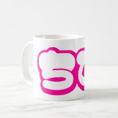 Chibi ち び japanischen Nihongo Hiragana Script Kaffeetasse (Vorderseite Links)